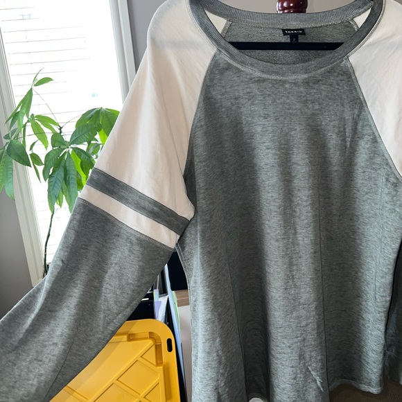 Torrid size 2 baseball light sweater - Picture 3 of 4